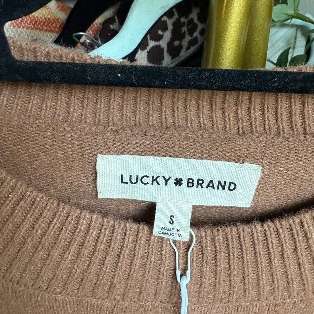 Lucky Brand Brown and Cream Western Sweater - Picture 4 of 5